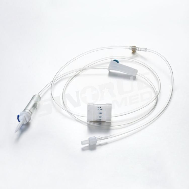 Disposable IV Infusion Giving Set with Needle