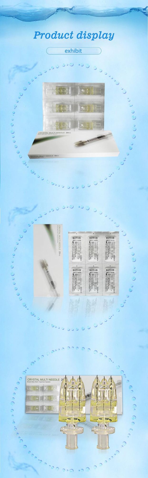 Best Selling Hyaluronic Acid Filler 5pin Multi Crystal Needle for Korean