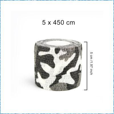 Medical Sport Camouflage Self Adhesive Cohesive Bandage with Customized Packing Bag