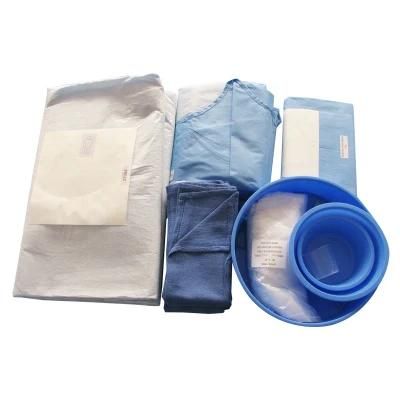 Hospital Medical Disposable Sterile Surgical Laparotomy Drape Kit Pack / Dental Examination Kit