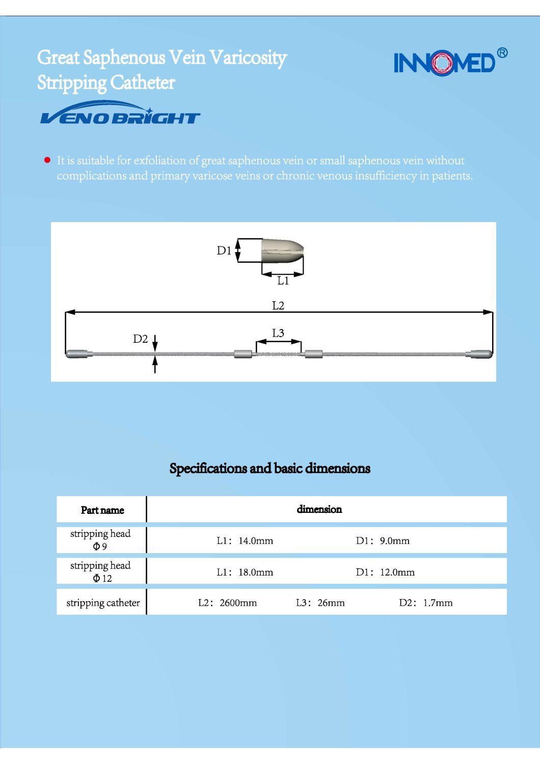 Peeling Catheters for CVD Surgery Two Sizes