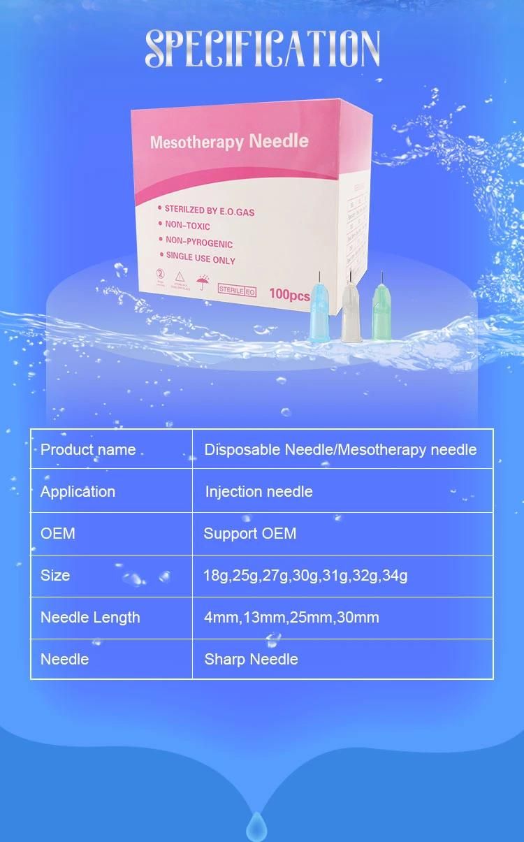 CE Approved Medical Disposable Sterile Irrigation Infusion Hypodermic Needles