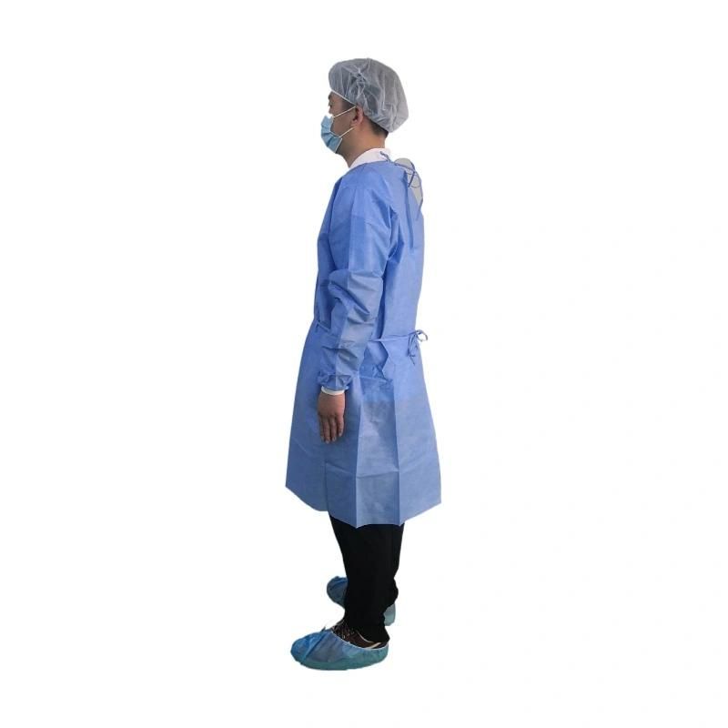 Guardwear OEM PPE Safety Equipment Surgical Clothing Hospital Reinforced Surgical Gown SMS Isolation Grown Level 1level 2