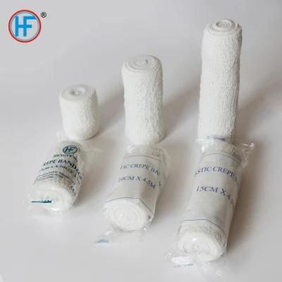 CE Bandage Factory Low Price Disposable Natural Color Hemostasis Elastic Crepe Bandage