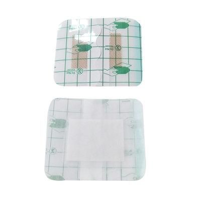 China Sterile Medical Transparent PU Island Wound Dressing