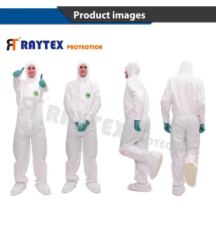 Hospital Protective Medical Mircroporous Anti-Virus Working Disposable Type 5/6 Coverall