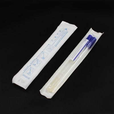 Oral Test Sampling Swab Stick, Sterile Medical Sample Collection Transport Swab Tube Nylon Flocked Swab