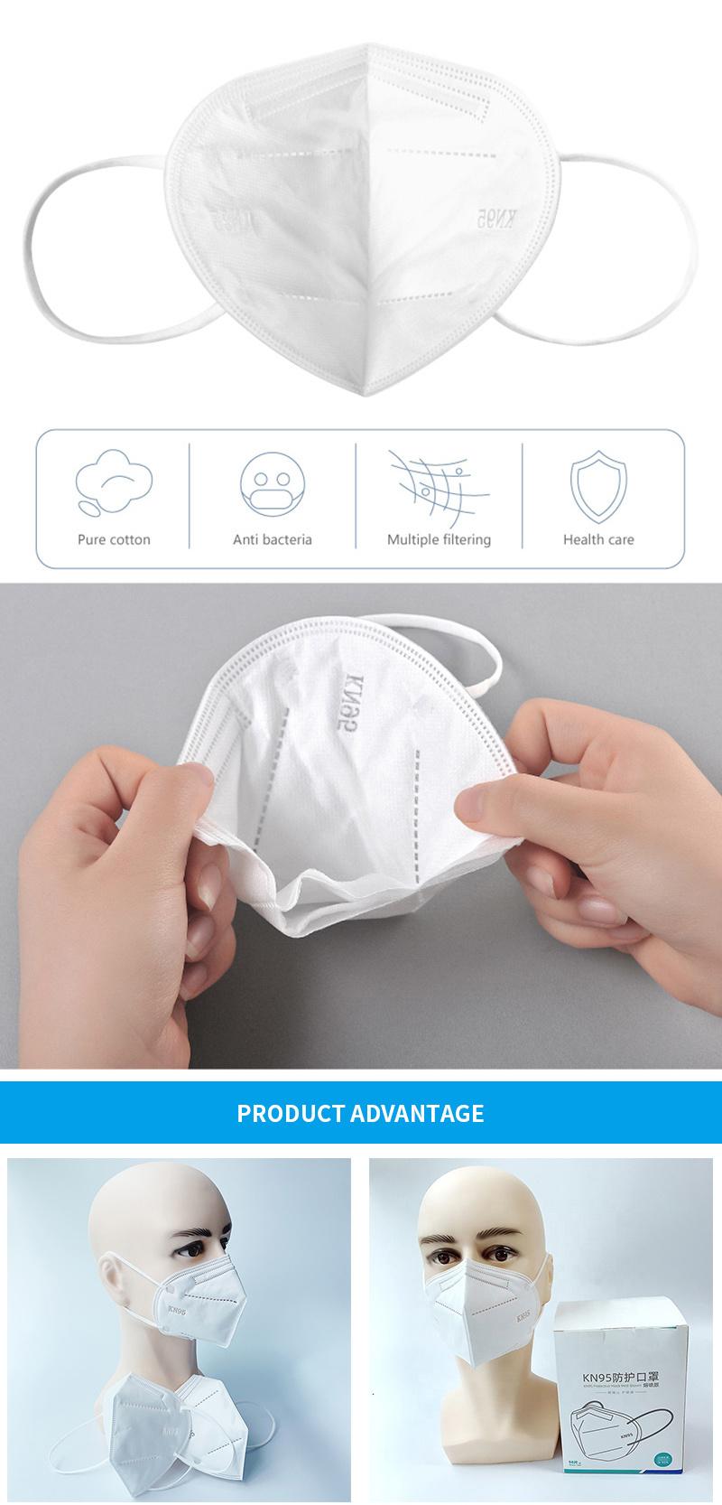 Disposable 3D Masker KN95 FFP2 Mascarillasill KN95 Face Mask with Filter