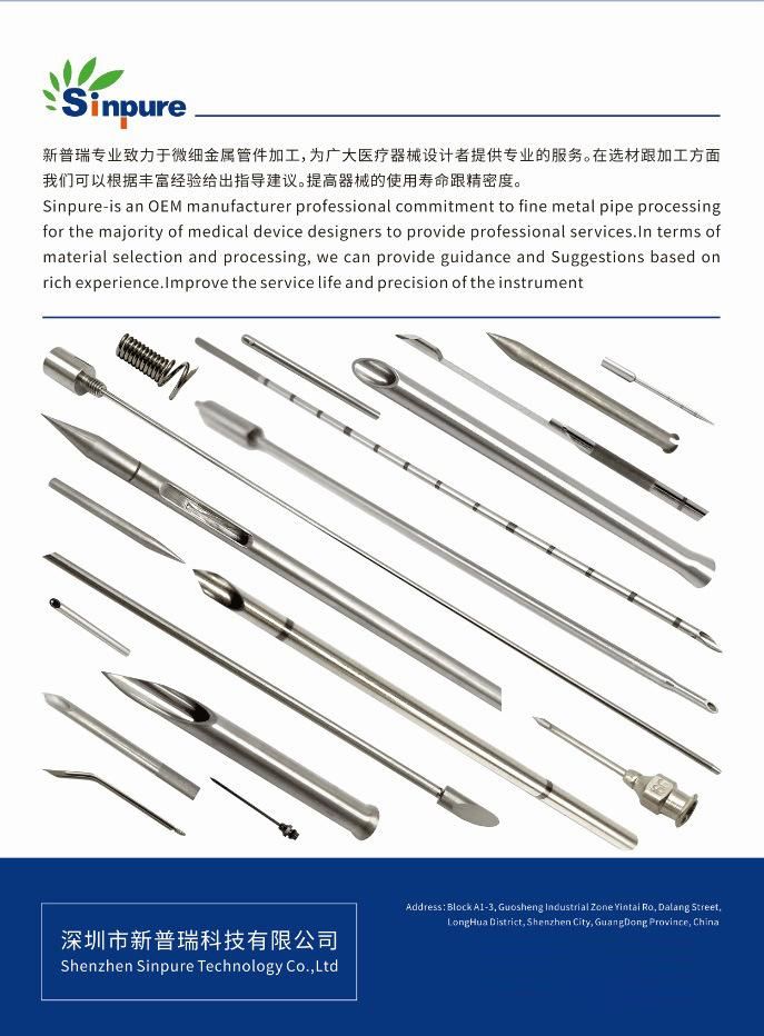 Customized Stainless Steel Liquid Needle Vent Needle with Metal Part