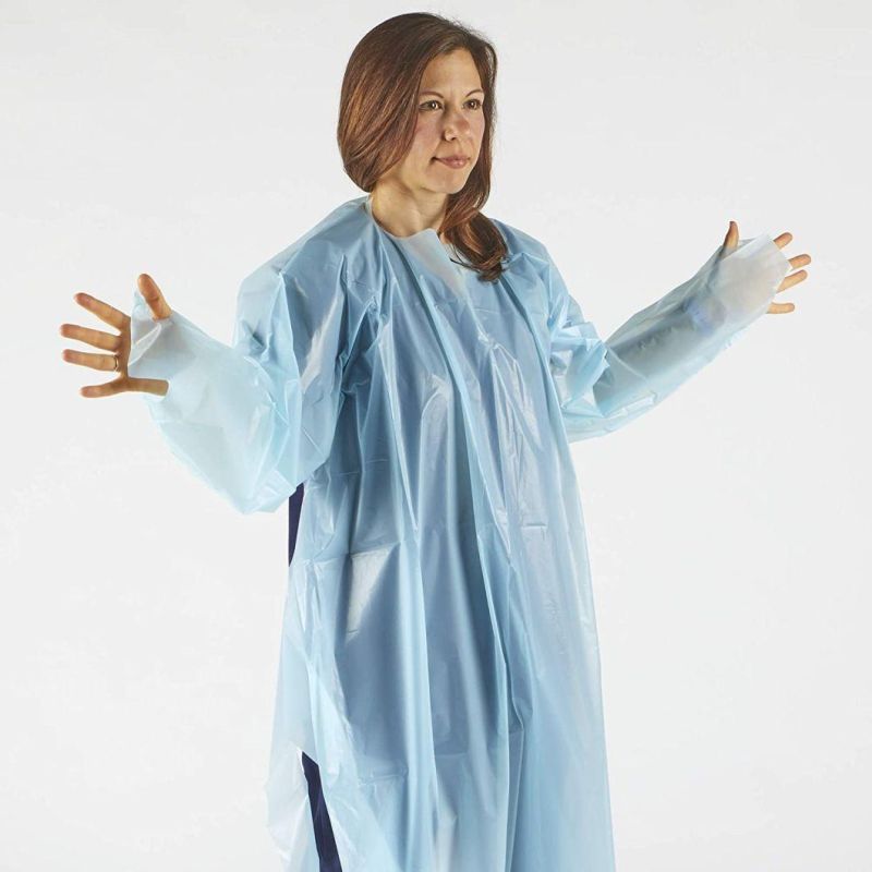 Disposable CPE Gowns Clinics Hospital Use for Exams and Procedures