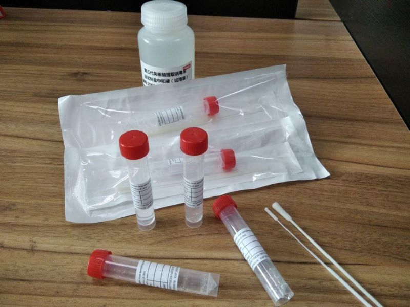 CE/FDA/Eua Vtm PCR Test with Flocked Nasopharyngeal Swab