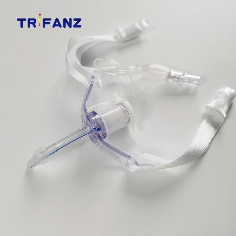 Disposable PVC Tracheostomy Tube with Cuff