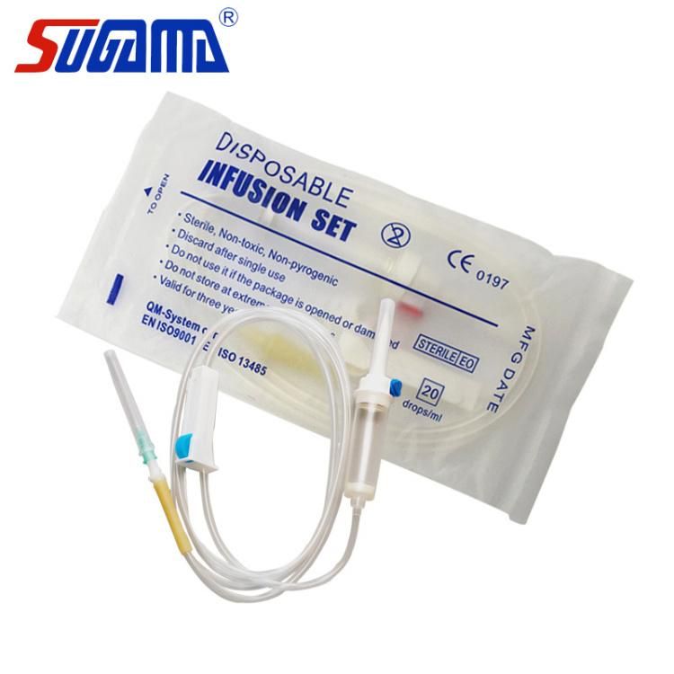 Free Sample Medical Supplies IV Infusion Set with Needle