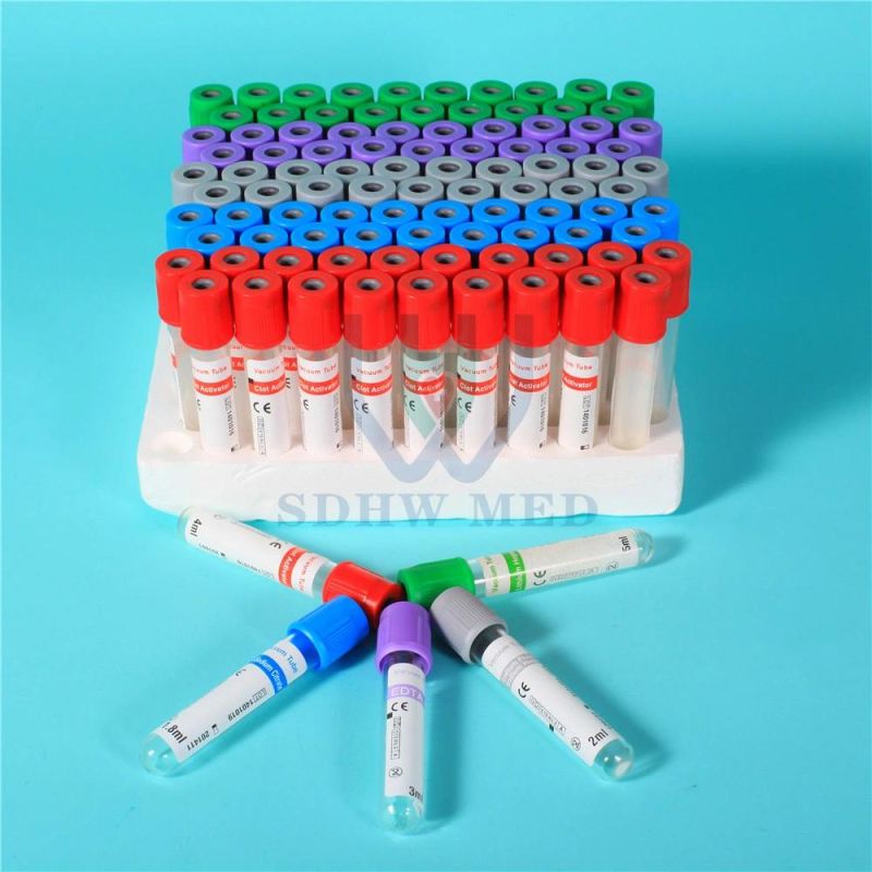 Vacuum Blood Tube Plain and EDTA Color Vacuum Blood Collection Tube Machine Best Quality Vacuum Blood Test Tube