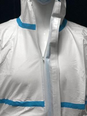 Disposable Microporous Protection Isolation Coverall with Sealing Strip and Cap