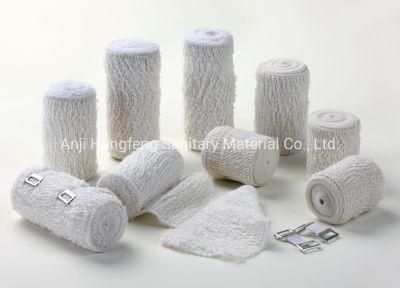 Elastic Bandage Cotton Bleached Elastic Crepe Bandage with Ce/ISO/FDA