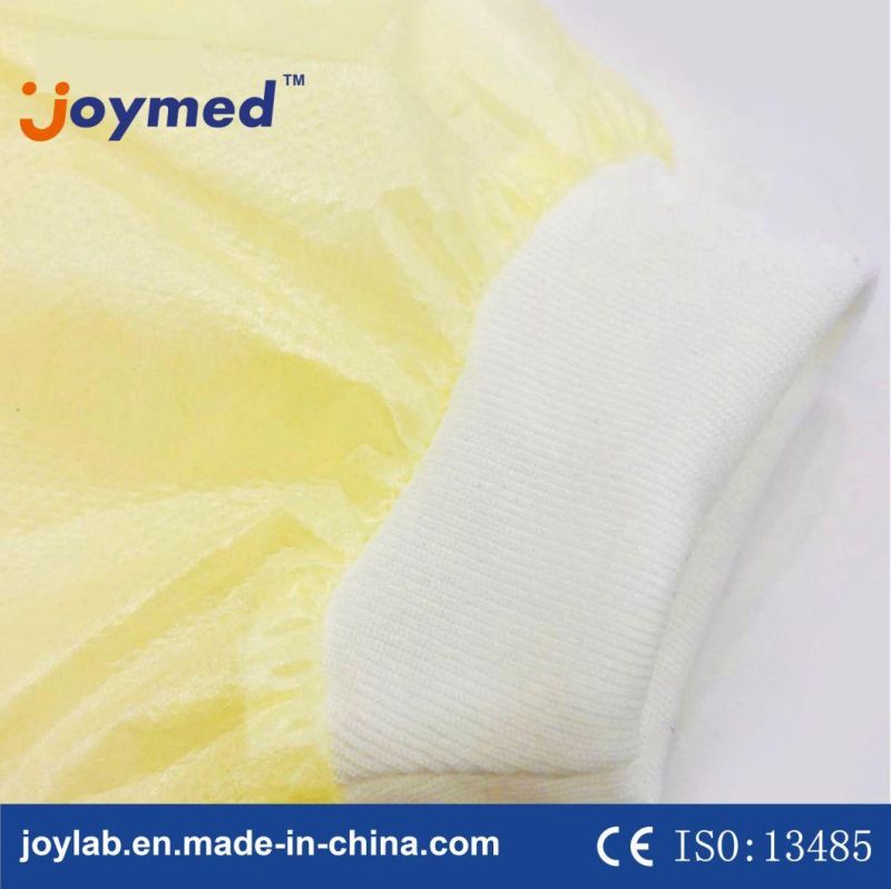 PE Water Proof Medical CPE PP Level 2 SMS Disposable Isolation Gown, Plastic Cheap Disposable PP PE Isolation Gown