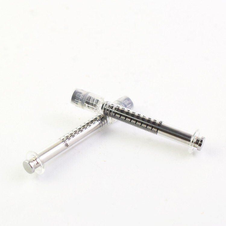 Glass Syringe Lure Lock Syringe Borosilicate Glass Prefillable Syringe 1ml/2.5ml/3.5ml/5ml Optional Capacity Beauty