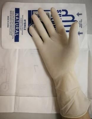 Disposable Latex (Natural Rubber) Surgical Gloves with Powder