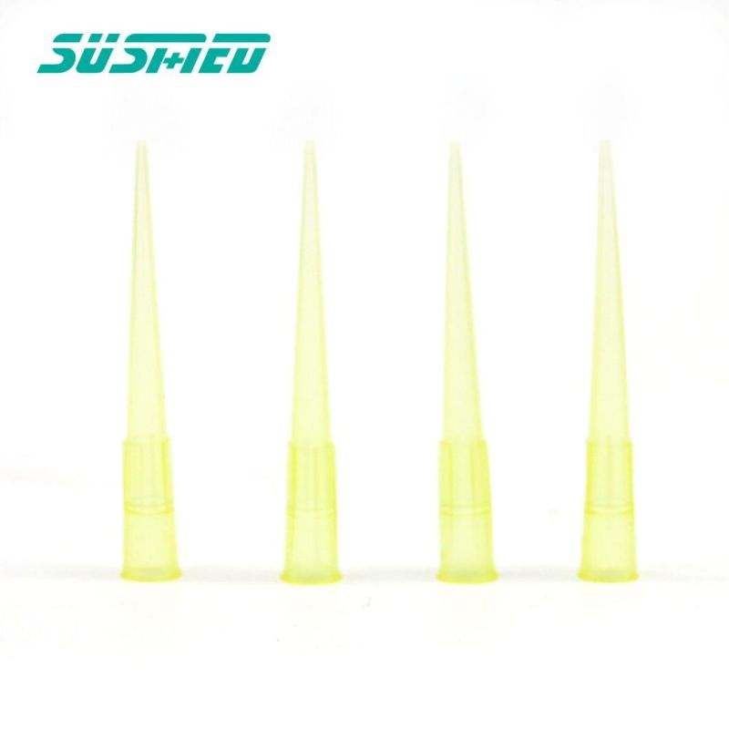 Lab Disposable Sterile Plastic Yellow Blue White Micro Pipette Tips