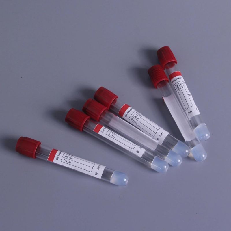 5ml Plastic Disposable Medical Vacuum Blood Collection Tube Serum Biochemical Test Gel Separation Tube