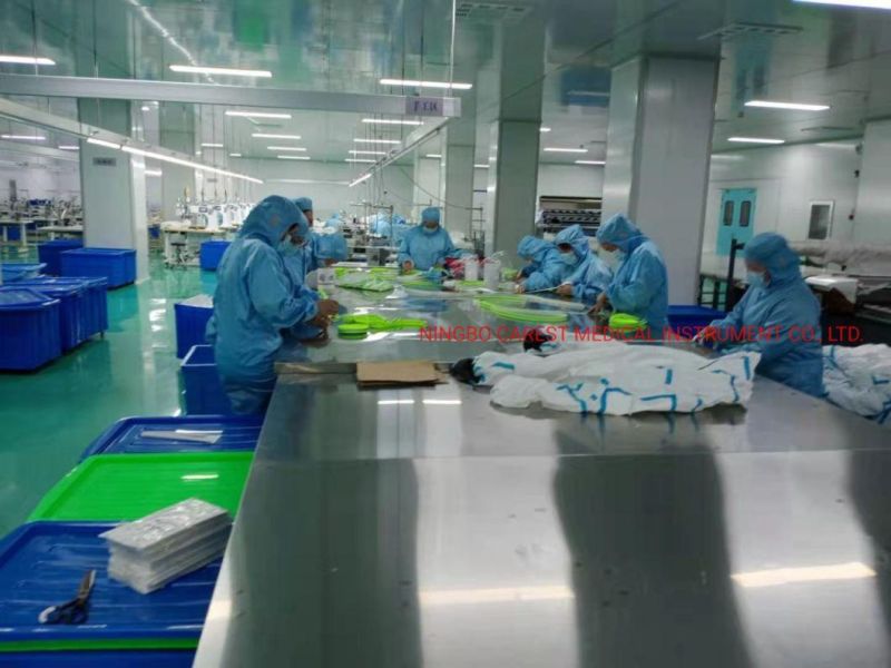 CE Marking Disposable Protective Coverall EU Type 4/5/6 Non- Sterile Disposable Protective Clothing