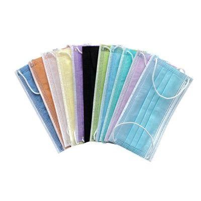 Single Use Dental Printed Ear Loop Face Masks Face Surgical Hypoallergenic Masks with Ear Laces