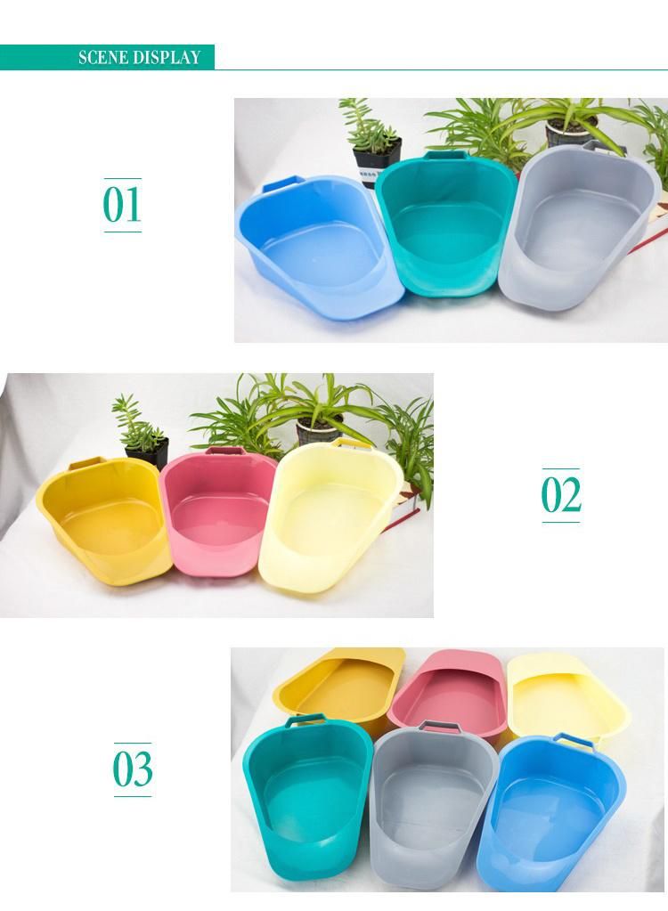 Plastic Disposable Patient Fracture Bedpan with Different Color