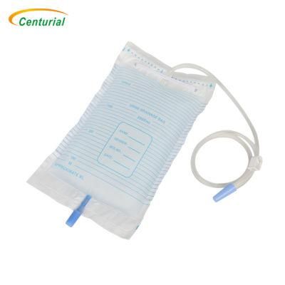 Hot Sale Medical Disposable Sterile Urine Bags with Measure Volume Chamber for Adults