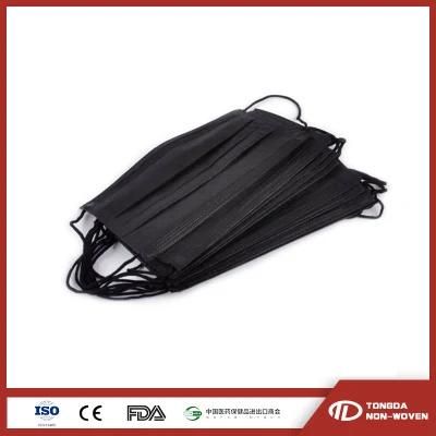 Nonwoven Protective Disposable Medical Black Face Masks