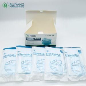 3ply Blue Wholesale Disposable Medical Surgical Face Mask Non Woven Filter Fabric with Earloop