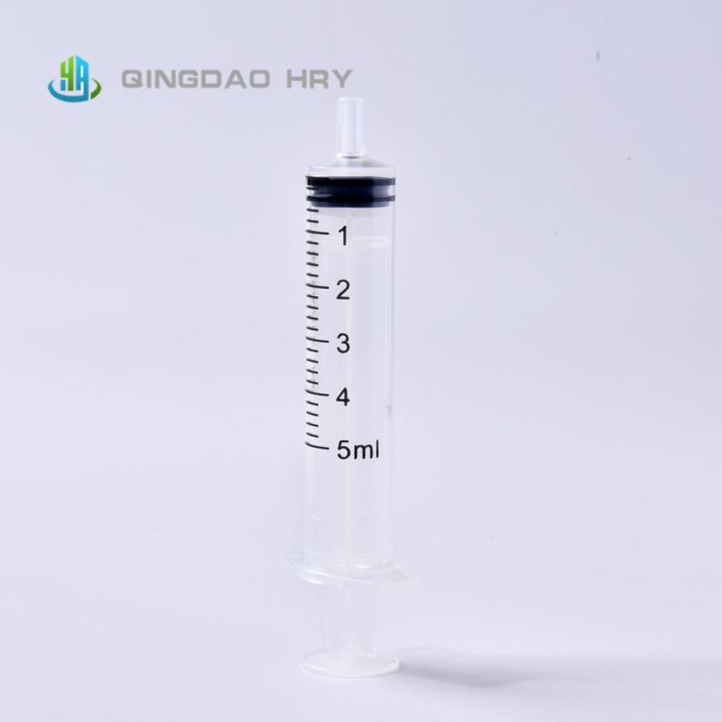 5ml Disposable Syringe Luer Slip Without Needle From Factory with FDA 510K CE&ISO Improved for Vaccine Stock Products and Fast Delivery