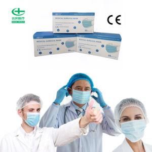 Medical Wholesale Type II Surgical Adult Disposable Comfortable 3-Ply with Face Mask CE