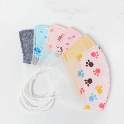 Kids Cartoon Washable Face Mask Breathable for Protection Anti-Dust Elastic Ear-Loop Comfortable Eco-Friendly