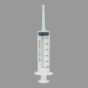 Medical Disposable 30ml Injection Plastic Syringe with Needle