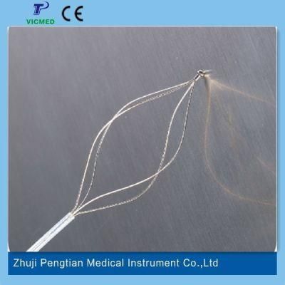 Single Use Stone Extraction Basket Spiral Shape with Ce Approval