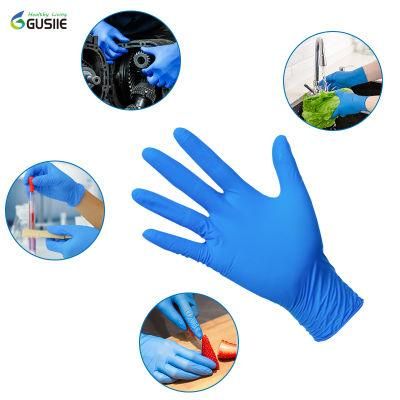 Gusiie Cheap Factory Disposable Nitrile Medical Examination Large Gloves