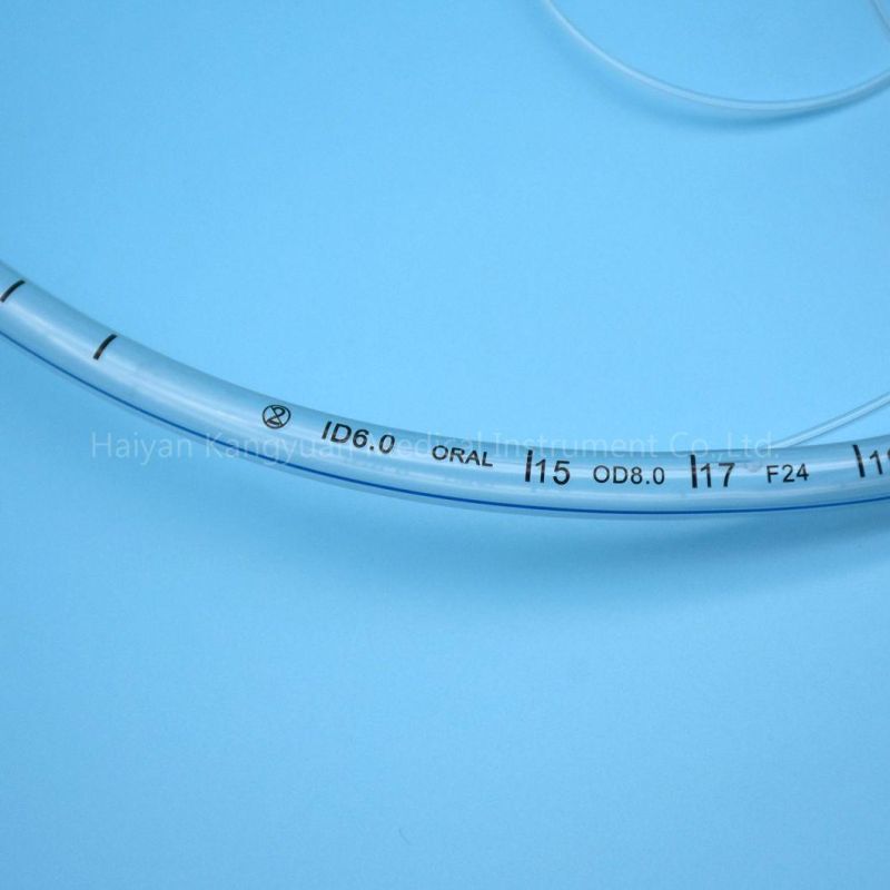 Oral Preformed (RAE) PVC Endotracheal Tube for Single Use