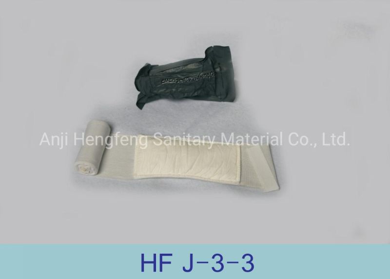 Vacuum Package Hot Sale Medical First Aid Dressing Military Emergency Bandage Eo Sterilization with CE/FDA