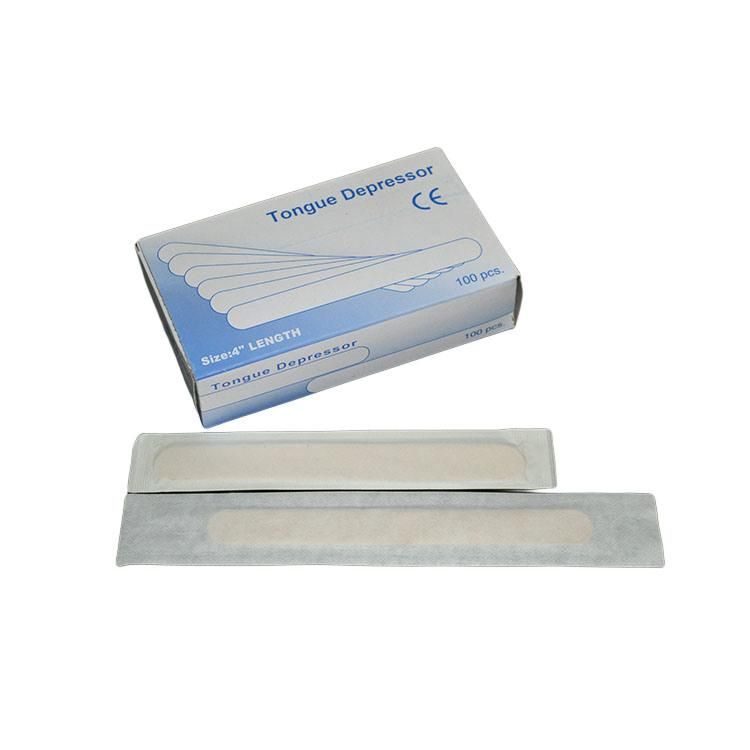 Medical Disposable Sterile Non Sterile Wooden Tongue Depressor