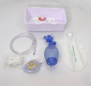 Disposable CPR PVC Mask Ambu Bag Manual Resuscitator Adult