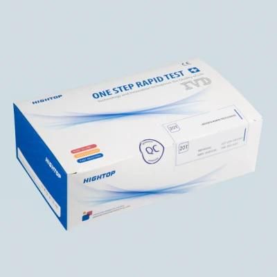 Hightop Antigen Human Test Diagnostic Rapid Test Kit Igm/Igg Antibody Test Kit (C0lloidal Gold-Based)