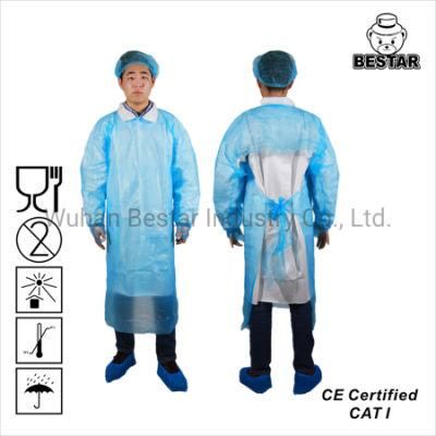 General Industry Food Processing Medical AAMI PB70 Level 1 Level 2 Level 3 CPE Coat Gown Apron Gown CPE Gown