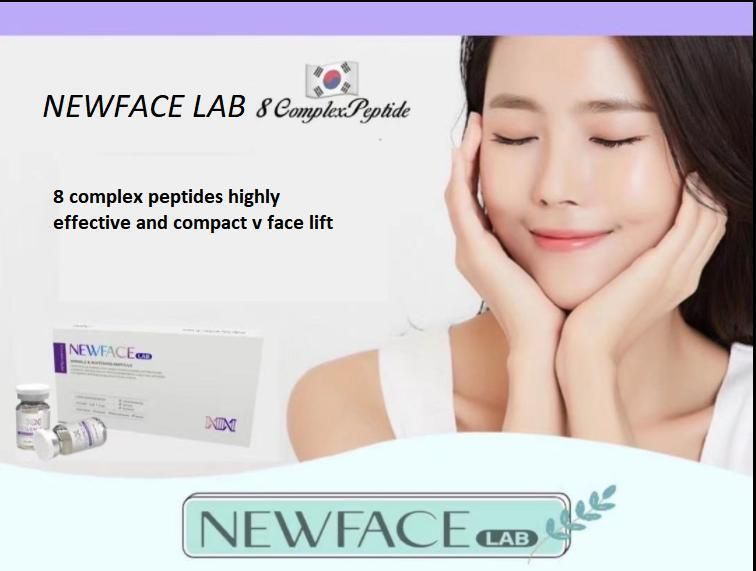 Newface Lab Wrinkle Whitening Ampoule Skinbooster 8 Complex Peptides Skin Regeneration, 7 Days to Create Small V Face, Deep Water Skin, Improve Dull Skin, Pores