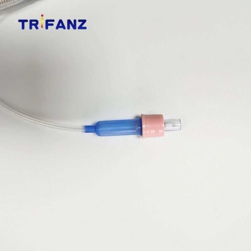 Reinforced Oral Nasal Silicone Endotracheal Tube Types Without Cuff