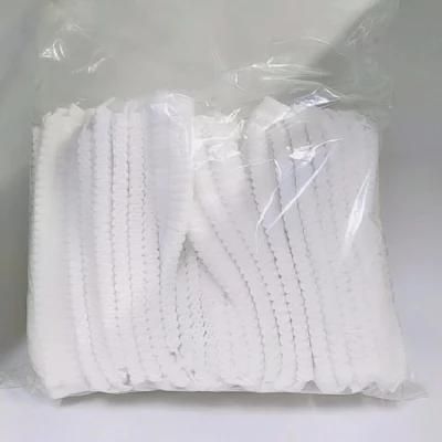 Disposable White PP Nonwoven 24 Inch Mob Cap