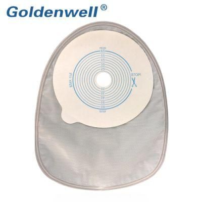 One-Piece Foam Type Closed Pouch Hydrocolloid Adhesive Colostomy Bag