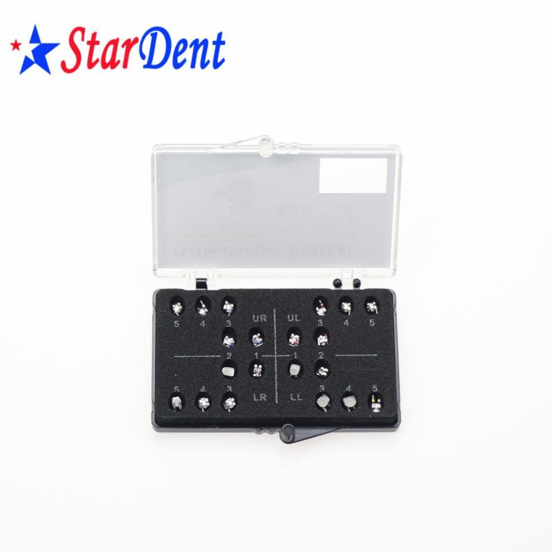 Hot Sale Dental Orthodontic Mesh/ Momoblock Metal Brackets Edgewise/Roth/ Mbt