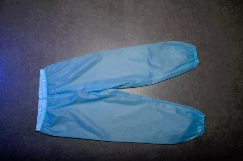 Disposable Split Isolation Blue Suits, Tops and Trousers, PP+PE 45g