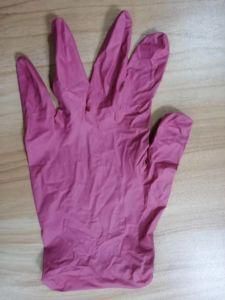 Wholesale Pink Synthetic Disposable Nitrile Gloves Cheap Powder Free Safety Nitrile Gloves